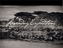 Tablet Screenshot of legendaryexpeditions.com
